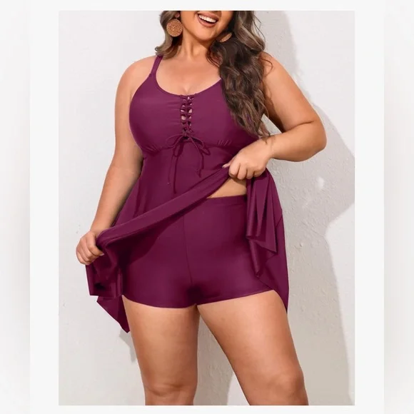 Swimdress With Shorts Size 20W NWT - Picture 3 of 14